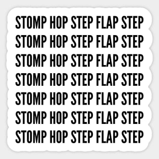 Time Step Tap Dance Sticker